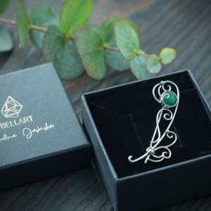 Broszka z awenturynem na zamówienie