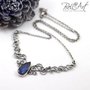 Labradoryt w ażurach