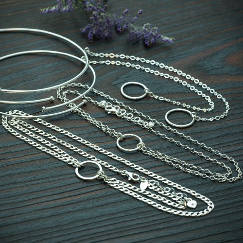 bransoletki srebrne łańcuszek na zamówienie